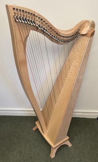 Dusty Strings FH 34 Lever Harp: Maple with Camac levers