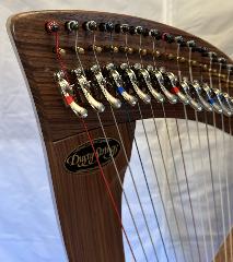 Dusty Strings FH 34 S Lever Harp: Walnut with Camac levers 
